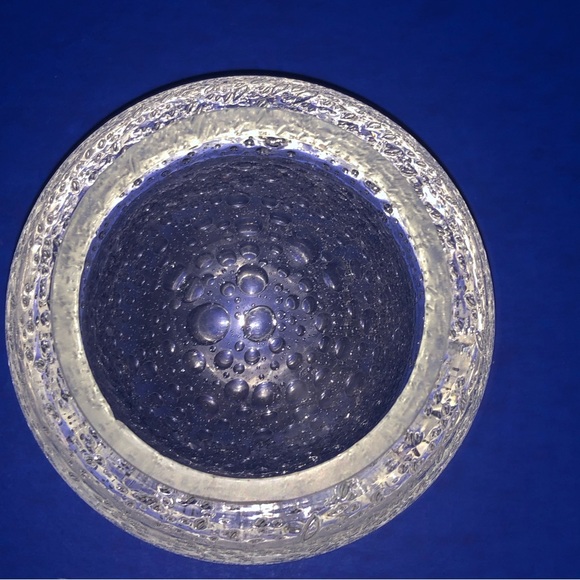 Décor Accent Abstract Art Polished Glass orb Sphere Bud Vase Paperweight Bubbles - Picture 8 of 9